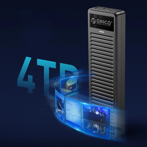 Kieszeń dyskowa Orico DDM2-C3 M.2 NVME USB-C 3.2 10Gb/s - szara