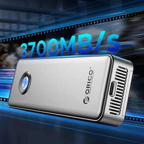 Kieszeń dyskowa Orico OUM2-G20 M.2 NVME USB-C 3.2 20Gb/s - srebrna Kieszeń dyskowa Orico OUM2-G20 M.2 NVME USB-C 3.2 20Gb/s - srebrna