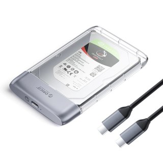 Kieszeń dyskowa Orico TX25C3 2,5" HDD/SSD USB-C 5Gb/s - przezroczysta
