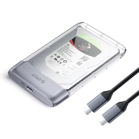 Kieszeń dyskowa Orico TX25C3 2,5" HDD/SSD USB-C 5Gb/s - przezroczysta Kieszeń dyskowa Orico TX25C3 2,5" HDD/SSD USB-C 5Gb/s - przezroczysta