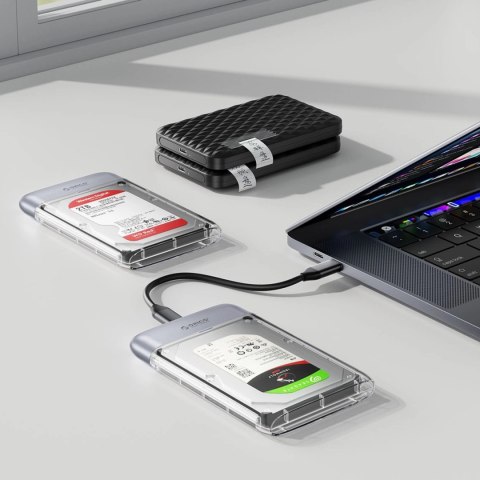 Kieszeń dyskowa Orico TX25C3 2,5" HDD/SSD USB-C 5Gb/s - przezroczysta Kieszeń dyskowa Orico TX25C3 2,5" HDD/SSD USB-C 5Gb/s - przezroczysta