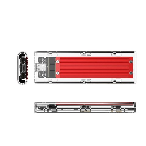 Kieszeń dyskowa Orico TCM2-C3 M.2 NVME na USB-C 10Gb/s - czerwona