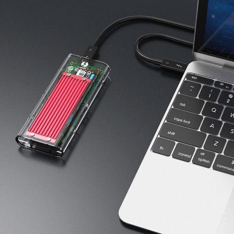 Kieszeń dyskowa Orico TCM2-C3 M.2 NVME na USB-C 10Gb/s - czerwona