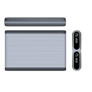 Kieszeń dyskowa podwójna Orico AM2C3-2N na dwa dyski M.2 NVME USB-C 3.2 10Gb/s - szara
