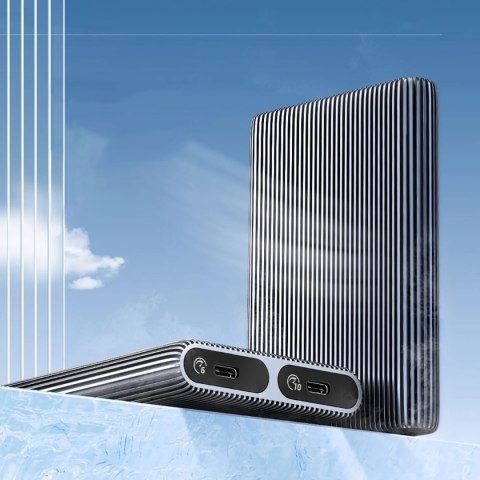Kieszeń dyskowa podwójna Orico AM2C3-2N na dwa dyski M.2 NVME USB-C 3.2 10Gb/s - szara