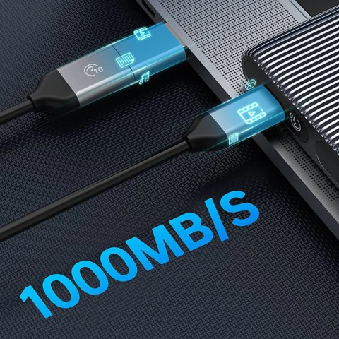 Kieszeń dyskowa podwójna Orico AM2C3-2N na dwa dyski M.2 NVME USB-C 3.2 10Gb/s - szara