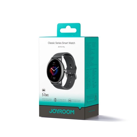 Smartwatch Joyroom Classis Series JR-FC1 z funkcją odbierania połączeń / ochroną IP68 - ciemnoszary Smartwatch Joyroom Classis Series JR-FC1 z funkcją odbierania połączeń / ochroną IP68 - ciemnoszary