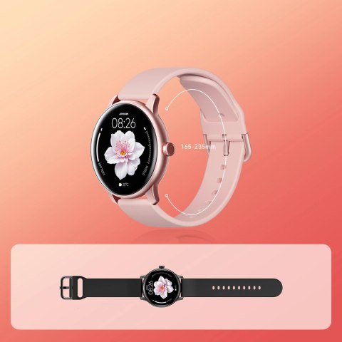Smartwatch Joyroom Classis Series JR-FC1 z funkcją odbierania połączeń / ochroną IP68 - różowy