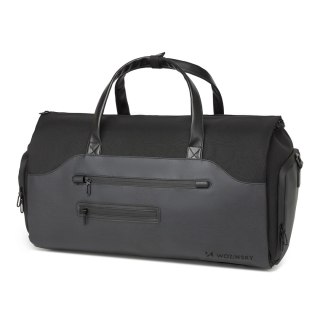 Torba podróżna Wozinsky Premium na garnitur z kieszenią na mokre rzeczy (45 l) - czarna
