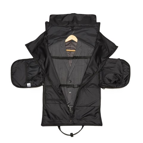 Torba podróżna Wozinsky Premium na garnitur z kieszenią na mokre rzeczy (45 l) - czarna