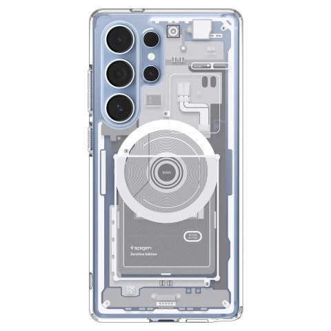 Etui Spigen Ultra Hybrid Mag na Samsung Galaxy S25 Ultra Zero One - białe
