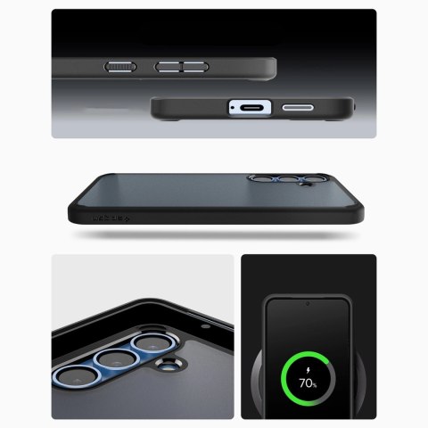 Etui Spigen Ultra Hybrid na Samsung Galaxy S25+ - czarne Etui Spigen Ultra Hybrid na Samsung Galaxy S25+ - czarne