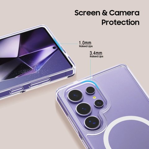 Etui Tech-Protect FlexAir Hybrid MagSafe na Samsung Galaxy S25 Ultra - przezroczyste Etui Tech-Protect FlexAir Hybrid MagSafe na Samsung Galaxy S25 Ultra - przezroczyste