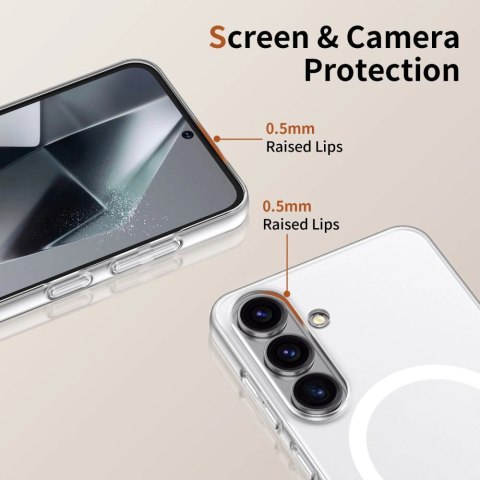 Etui Tech-Protect MagSlim MagSafe na Samsung Galaxy S25 - przezroczysty Etui Tech-Protect MagSlim MagSafe na Samsung Galaxy S25 - przezroczysty