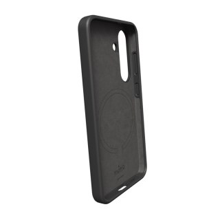 Etui silikonowe Puro Icon Mag z MagSafe do Samsung Galaxy S25+ - czarne