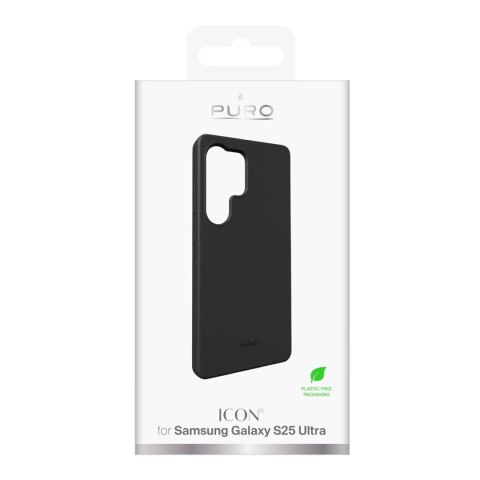Etui silikonowe Puro Icon do Samsung Galaxy S25 Ultra - czarne Etui silikonowe Puro Icon do Samsung Galaxy S25 Ultra - czarne