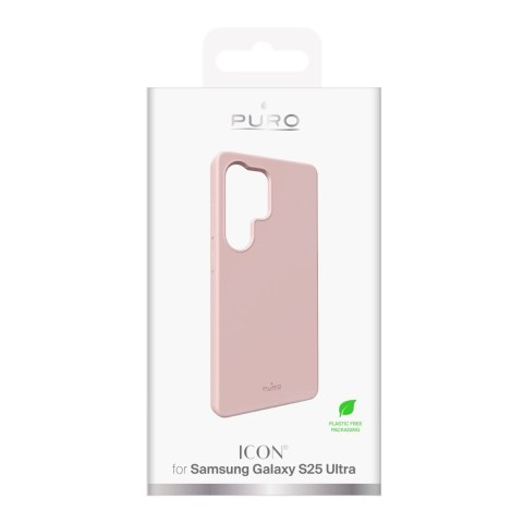 Etui silikonowe Puro Icon do Samsung Galaxy S25 Ultra - różowe Etui silikonowe Puro Icon do Samsung Galaxy S25 Ultra - różowe