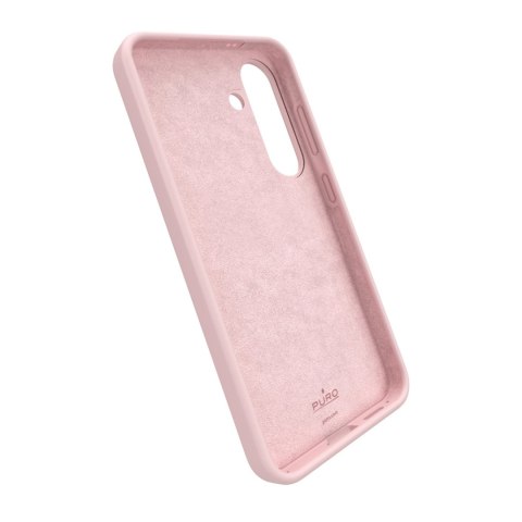 Etui silikonowe Puro Icon do Samsung Galaxy S25 - różowe Etui silikonowe Puro Icon do Samsung Galaxy S25 - różowe
