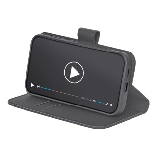 Etui z ekoskóry Puro Booklet Case z klapką i portfelem do Samsung Galaxy S25+ - czarne