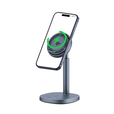 Ładowarka indukcyjna Baseus Orbit 2 Pro MagSafe Qi2 20W 2 w 1 z chłodzeniem - szara Ładowarka indukcyjna Baseus Orbit 2 Pro MagSafe Qi2 20W 2 w 1 z chłodzeniem - szara