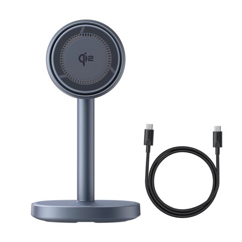 Ładowarka indukcyjna Baseus Orbit 2 Pro MagSafe Qi2 20W 2 w 1 z chłodzeniem - szara Ładowarka indukcyjna Baseus Orbit 2 Pro MagSafe Qi2 20W 2 w 1 z chłodzeniem - szara