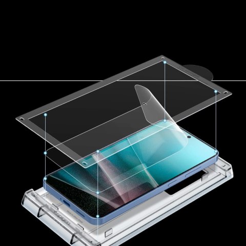 Szkło hybrydowe Spigen ELITE SHIELD EZ FIT na Samsung Galaxy S25+ - przezroczyste