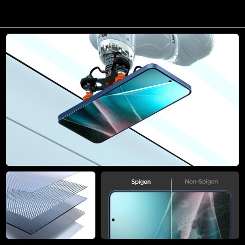 Szkło hybrydowe Spigen ELITE SHIELD EZ FIT na Samsung Galaxy S25+ - przezroczyste