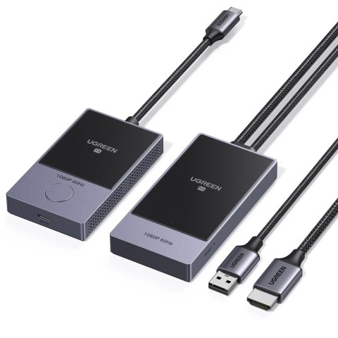 Transmiter HDMI Ugreen CM737 bezprzewodowy nadajnik i odbiornik - czarno-srebrny