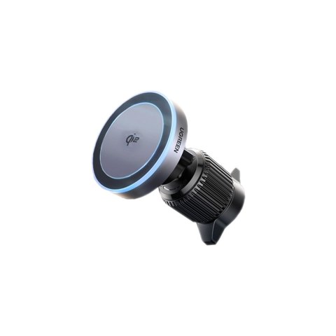 Uchwyt z ładowarką bezprzewodową Ugreen W708 z MagSafe, Qi2, na kratkę nawiewu - czarny Uchwyt z ładowarką bezprzewodową Ugreen W708 z MagSafe, Qi2, na kratkę nawiewu - czarny