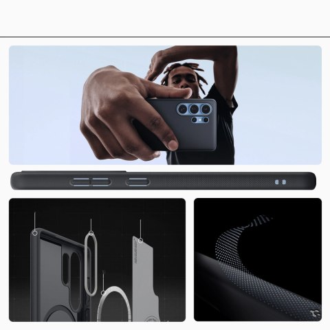 Etui Caseology Nano Pop na Samsung Galaxy S25 Ultra - czarne