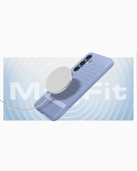 Etui Caseology Parallax Mag MagSafe Samsung Galaxy S25 - fioletowe