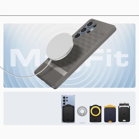 Etui Caseology Parallax Mag MagSafe na Samsung Galaxy S25 Ultra - szare