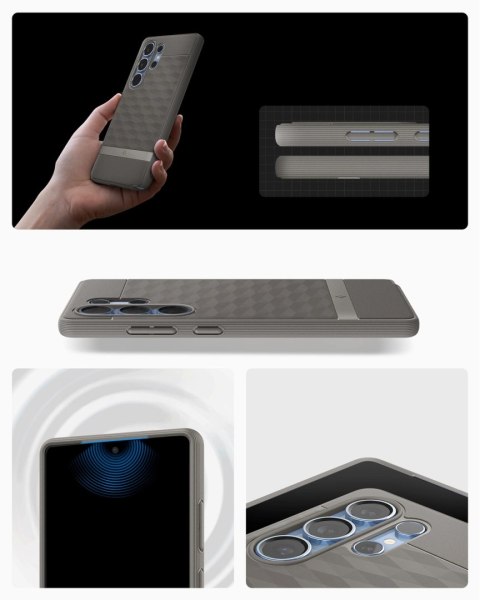 Etui Caseology Parallax Mag MagSafe na Samsung Galaxy S25 Ultra - szare