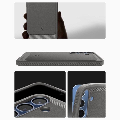 Etui Spigen Rugged Armor Mag MagSafe na Samsung Galaxy S25 - szare