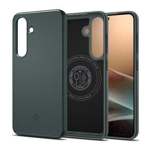 Etui Spigen Thin Fit Mag na Samsung Galaxy S25 - zielone