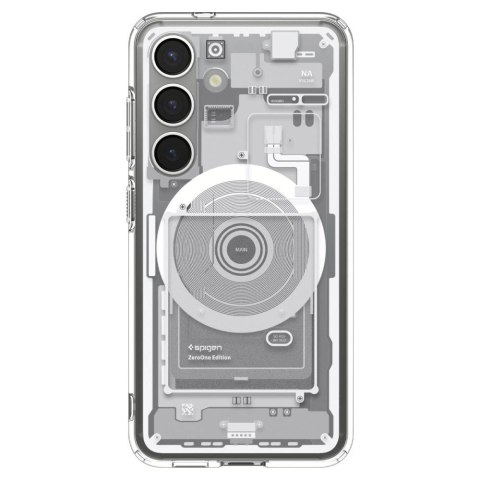 Etui Spigen Ultra Hybrid Mag na Samsung Galaxy S25 Zero One - białe