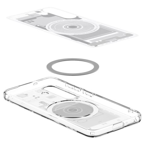 Etui Spigen Ultra Hybrid Mag na Samsung Galaxy S25 Zero One - białe
