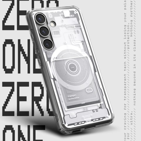 Etui Spigen Ultra Hybrid Mag na Samsung Galaxy S25 Zero One - białe