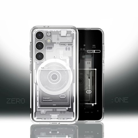 Etui Spigen Ultra Hybrid Mag na Samsung Galaxy S25 Zero One - białe