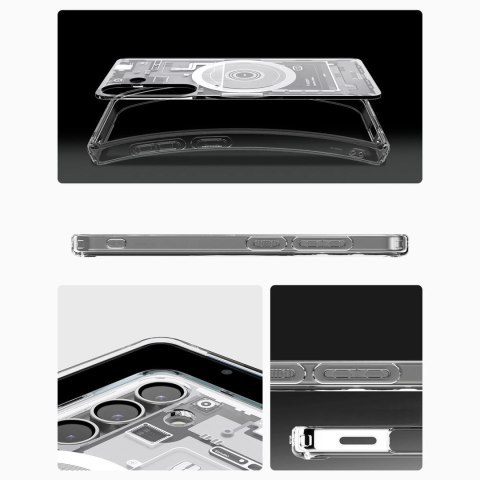 Etui Spigen Ultra Hybrid Mag na Samsung Galaxy S25 Zero One - białe