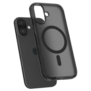 Etui Spigen Ultra Hybrid "T" MagSafe na iPhone 16e - półprzezroczysto-czarne
