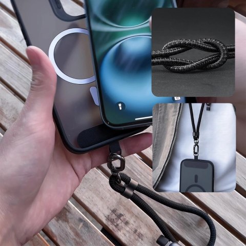 Kabel 4w1 / smycz Dudao L20MAX USB-A / USB-C / Lightning PD QC 65W 1.5m - czarny Kabel 4w1 / smycz Dudao L20MAX USB-A / USB-C / Lightning PD QC 65W 1.5m - czarny