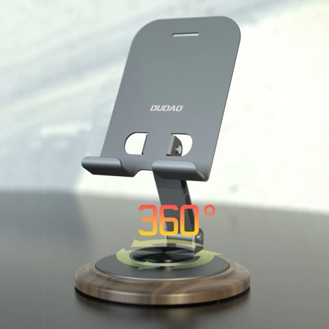 Podstawka do telefonu Dudao F17M 360° metalowa - szara