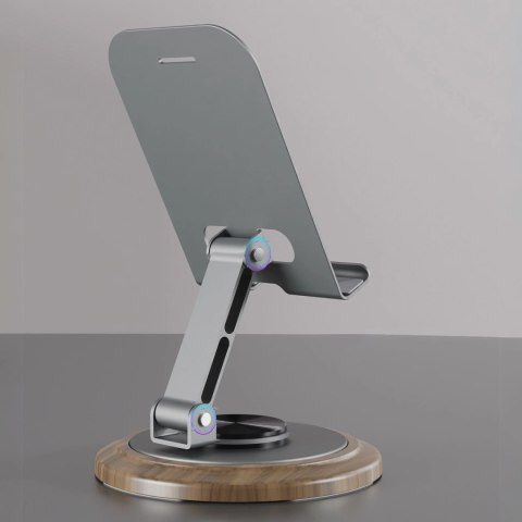 Podstawka do telefonu Dudao F17M 360° metalowa - szara