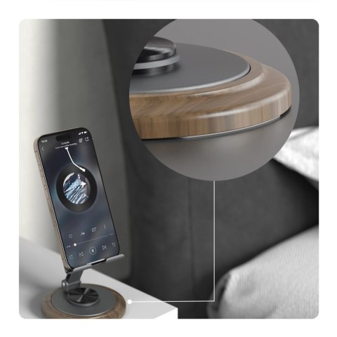 Podstawka do telefonu Dudao F17M 360° metalowa - szara