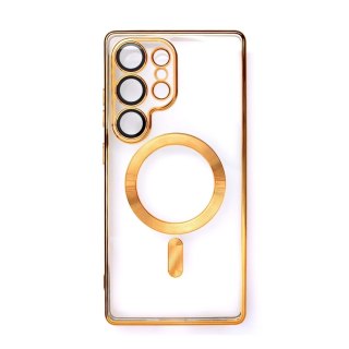 Etui Electroplated Case z MagSafe galwanizowane na iPhone 16e - złote
