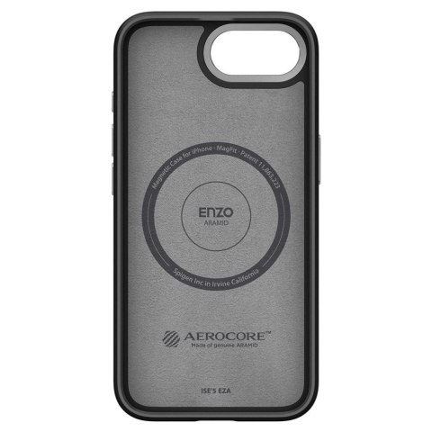 Etui Spigen Enzo Aramid MagSafe na iPhone 16e - czarne