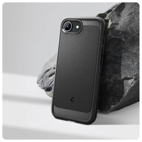 Etui Spigen Rugged Armor MagSafe na iPhone 16e - czarne