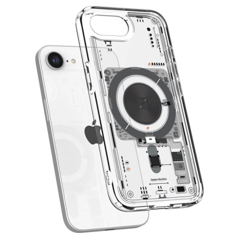 Etui Spigen Ultra Hybrid MagSafe na iPhone 16e Neo One - przezroczyste Etui Spigen Ultra Hybrid MagSafe na iPhone 16e Neo One - przezroczyste