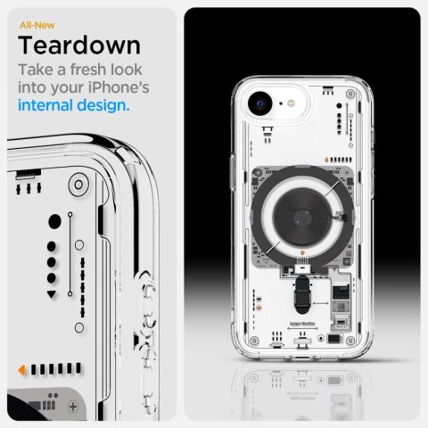 Etui Spigen Ultra Hybrid MagSafe na iPhone 16e Neo One - przezroczyste Etui Spigen Ultra Hybrid MagSafe na iPhone 16e Neo One - przezroczyste
